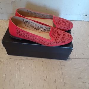 J Crew Red Loafers shoe